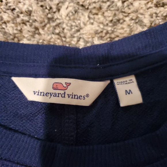 Vineyard Vines Lightweight Dream Cloth Crewneck Sweatshirt Navy Blue M - Picture 3 of 5